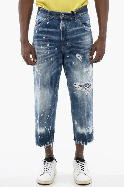 Sale Jeans BOSTON Distressed a Lavaggio Chiaro Uomo Jeans