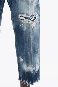 Sale Jeans BOSTON Distressed a Lavaggio Chiaro Uomo Jeans