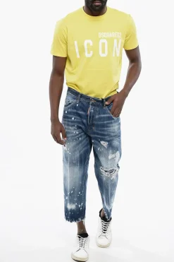 Sale Jeans BOSTON Distressed a Lavaggio Chiaro Uomo Jeans
