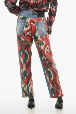 Clearance Jeans Boston Fit con Retro in Tweed Fantasia 19cm Donna Jeans