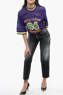 Best Jeans Boston Fit in Denim Distressed 18cm Donna Jeans