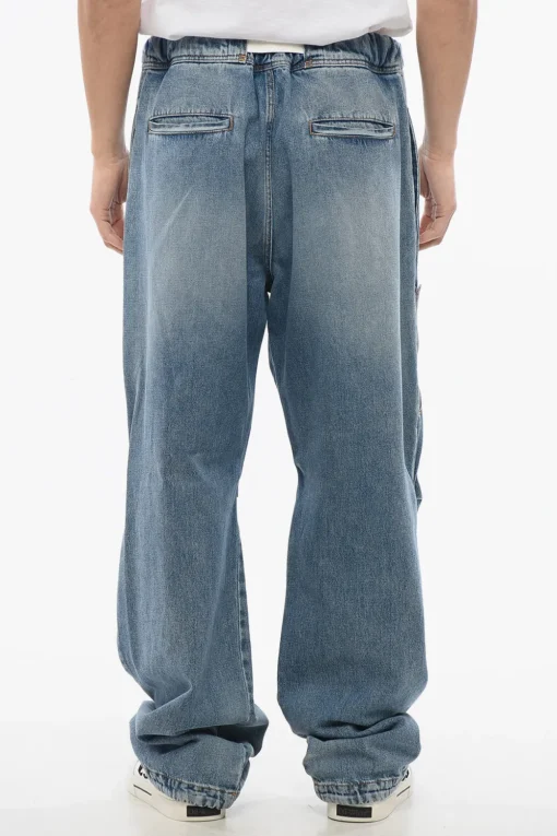 Hot Jeans Boyfriend Fit JORDAN con Elastico in Vita 27cm Uomo Jeans