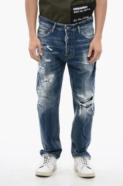 Clearance Jeans BRO in Denim Distressed Uomo Jeans