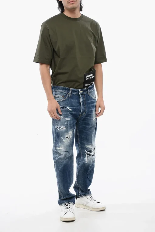 Clearance Jeans BRO in Denim Distressed Uomo Jeans