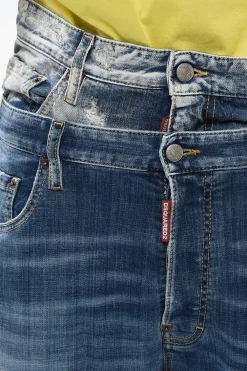 Jeans BURBS Distressed con Lettering in Vernice></noscript>Dsquared2 Clearance