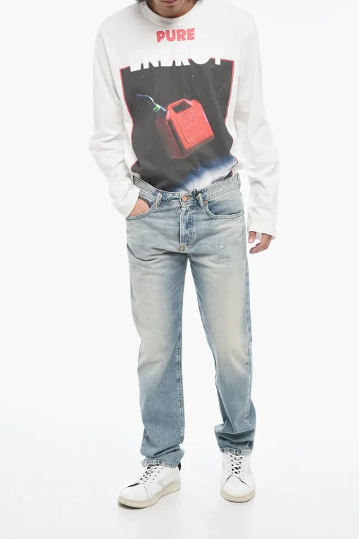Clearance Jeans BUSTER-X a Vita Bassa con Tapered Fit L.32 Uomo Jeans