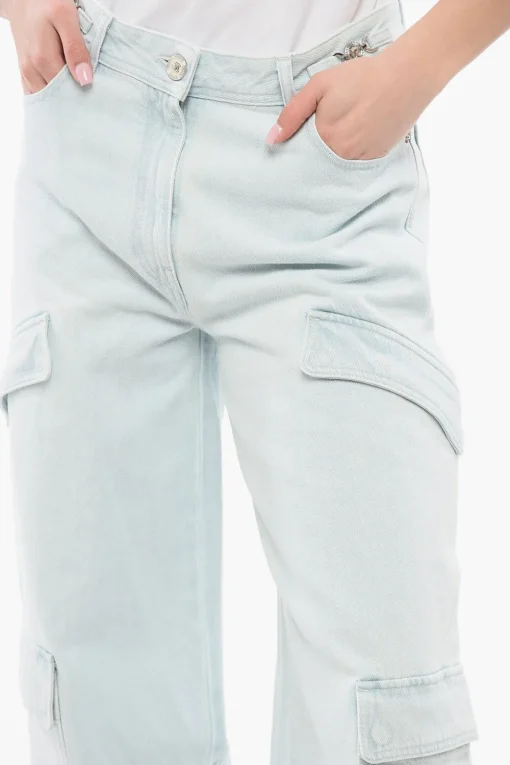 Clearance Jeans Cargo Medusa con Lavaggio Chiaro Donna Jeans