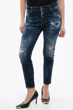 Clearance Jeans Cool Girl Fit con Dettagli Sketch 14cm Donna Jeans