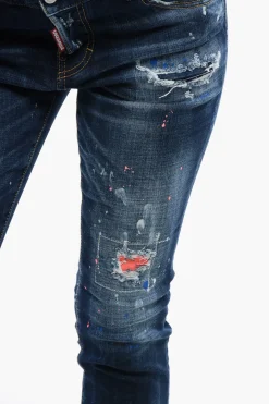 Clearance Jeans Cool Girl Fit con Dettagli Sketch 14cm Donna Jeans