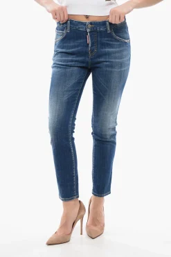 Jeans Cool Girl Fit con Lavaggio Mid 15cm>Dsquared2 New