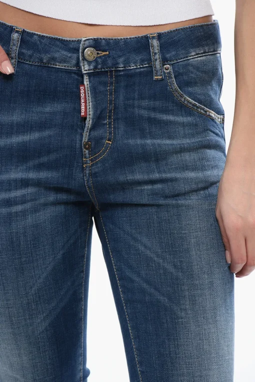 Jeans Cool Girl Fit con Lavaggio Mid 15cm>Dsquared2 New