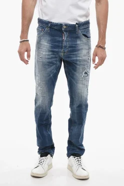 Jeans Cool Guy con Dettaglio Distressed>Dsquared2 Discount