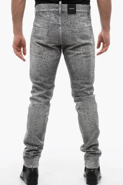 Sale Jeans Cool Guy Distressed con Borchie Uomo Jeans