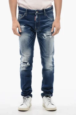 Online Jeans Cool Guy Distressed con Lavaggio Scuro Uomo Jeans