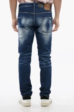 Online Jeans Cool Guy Distressed con Lavaggio Scuro Uomo Jeans