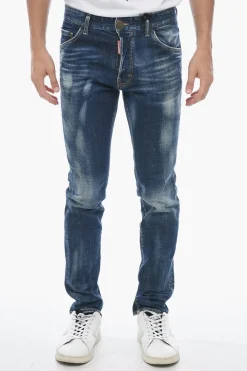 Jeans Cool Guy Lavaggio Scuro con Patch 19cm>Dsquared2 Fashion