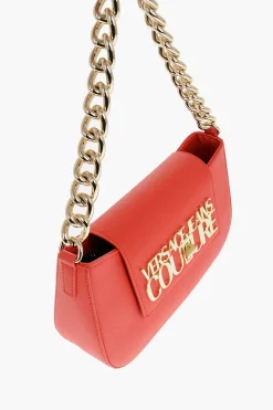 JEANS COUTURE Borsa a Spalla in Ecopelle con Catena Dorata e Chiusura Turn Lock></noscript>Versace Hot