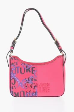 JEANS COUTURE Borsa a Spalla a Motivo Barocco con Logo in Rilievo>Versace Discount