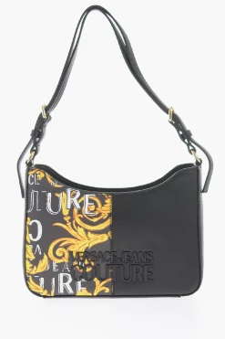 Discount JEANS COUTURE Borsa a Spalla a Motivo Barocco con Logo in Rilievo Donna Borse A Spalla