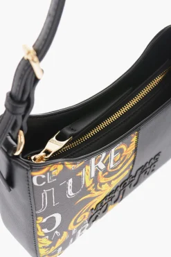 Discount JEANS COUTURE Borsa a Spalla a Motivo Barocco con Logo in Rilievo Donna Borse A Spalla