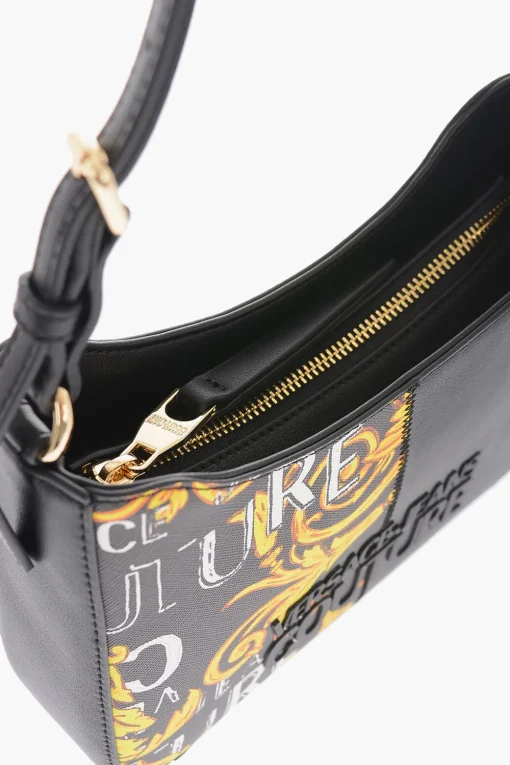Discount JEANS COUTURE Borsa a Spalla a Motivo Barocco con Logo in Rilievo Donna Borse A Spalla