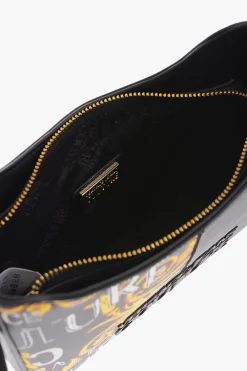 Discount JEANS COUTURE Borsa a Spalla a Motivo Barocco con Logo in Rilievo Donna Borse A Spalla