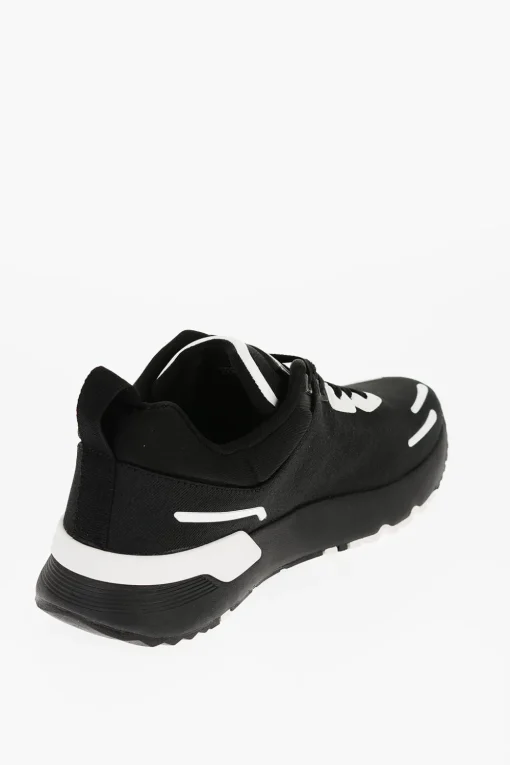 JEANS COUTURE Sneakers Basse DYNAMIC in Tessuto con Dettagli a Contrasto>Versace Discount