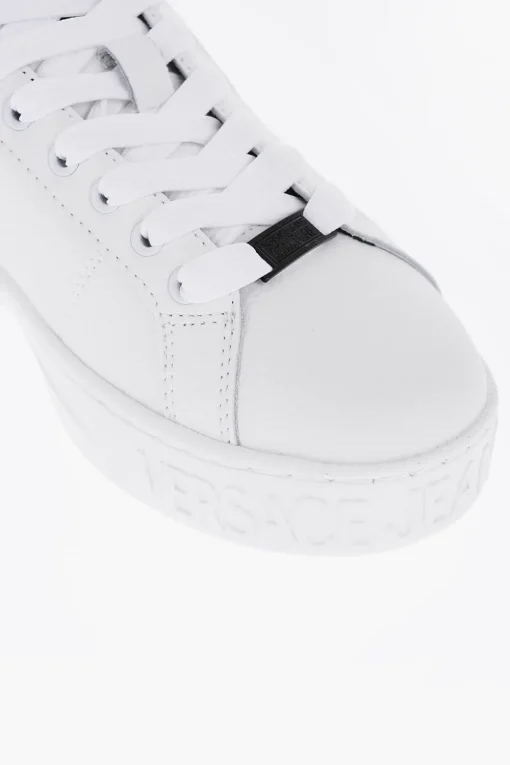 Sale JEANS COUTURE Sneakers COURT 88 in Pelle Martellata con Dettagli a Contrasto Uomo Sneaker