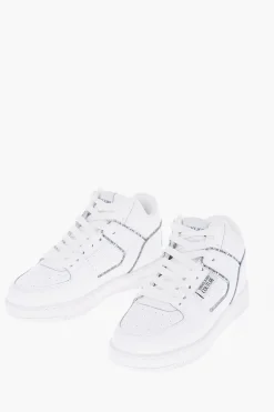 Discount JEANS COUTURE Sneakers MEYSSA in Pelle con Stampa Logo a Contrasto Donna Sneaker