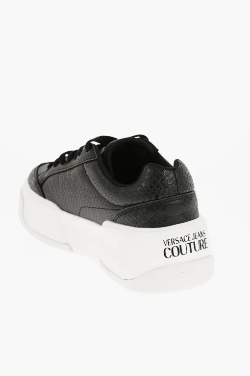 JEANS COUTURE Sneakers RAVEWING in Ecopelle Effetto Pitone con Platform 5.5cm>Versace Discount