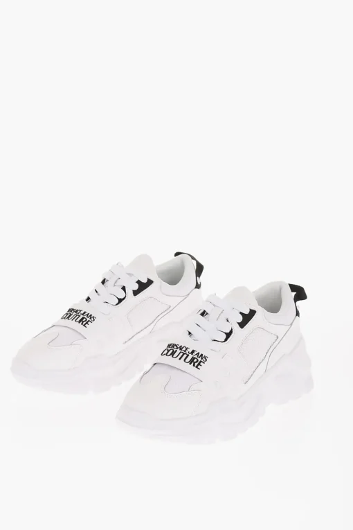 Online JEANS COUTURE Sneakers SPEEDTRACK in Pelle e Tessuto con Dettaglio a Rete sui Lati Uomo Sneaker