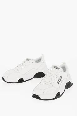 JEANS COUTURE Sneakers STARGAZE in Pelle con Dettagli a Contrasto>Versace Online