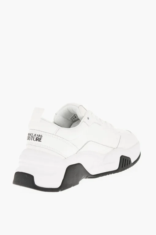 JEANS COUTURE Sneakers STARGAZE in Pelle con Dettagli a Contrasto>Versace Online