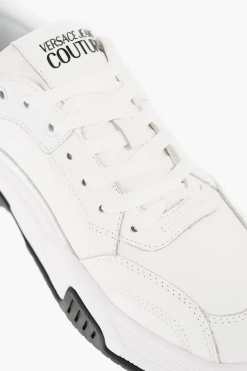 JEANS COUTURE Sneakers STARGAZE in Pelle con Dettagli a Contrasto>Versace Online