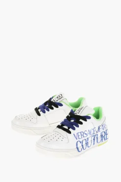 JEANS COUTURE Sneakers STARLIGHT in Pelle Lucida con Logo Stampato>Versace Hot