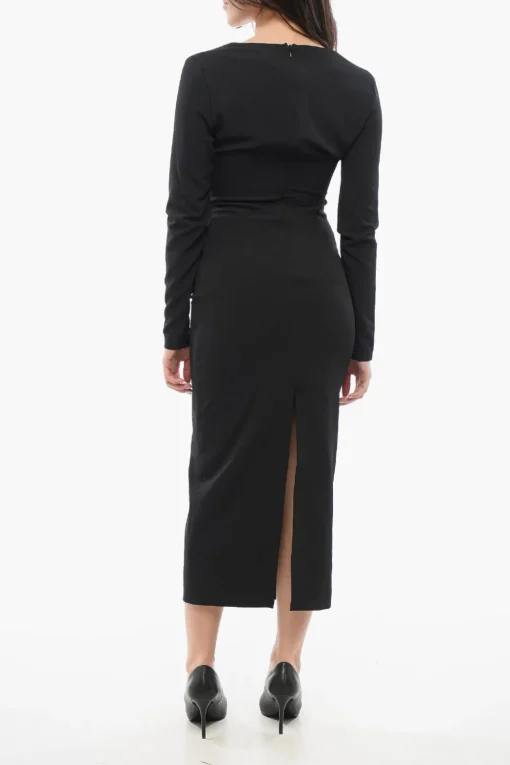 Outlet JEANS COUTURE Vestito Collo a V con Cut Outs Donna Vestiti