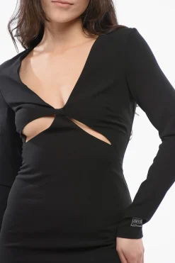 Outlet JEANS COUTURE Vestito Collo a V con Cut Outs Donna Vestiti