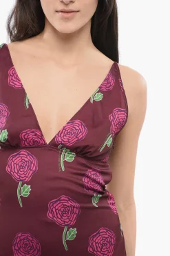 JEANS COUTURE Vestito Floreale Asimmetrico></noscript>Versace Hot