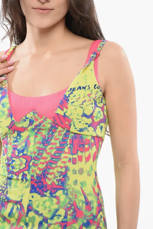 Discount JEANS COUTURE Vestito Midi Animalier Donna Vestiti