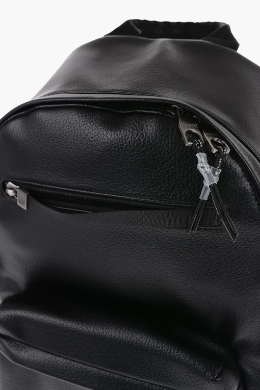 Sale JEANS COUTURE Zaino in Ecopelle Martellata con Logo Argentato Uomo Zaini