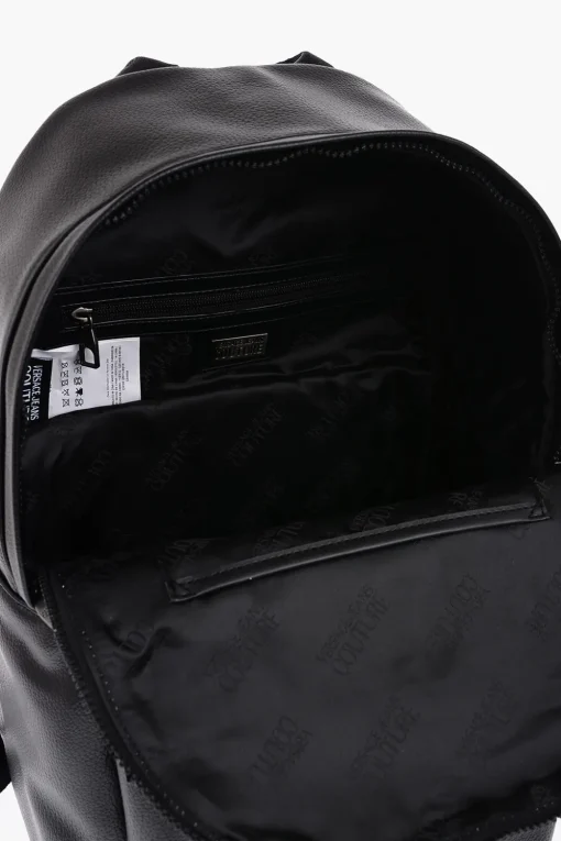 Sale JEANS COUTURE Zaino in Ecopelle Martellata con Logo Argentato Uomo Zaini