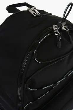JEANS COUTURE Zaino in Nylon a Tinta Unita con Dettaglio Logato></noscript>Versace Outlet