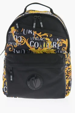 JEANS COUTURE Zaino in Tessuto a Fantasia Barocca>Versace Fashion