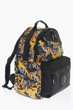 JEANS COUTURE Zaino in Tessuto a Fantasia Barocca>Versace Fashion
