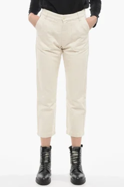 Hot Jeans Crop a Gamba Diritta Donna Jeans