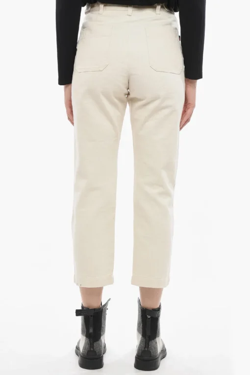 Hot Jeans Crop a Gamba Diritta Donna Jeans