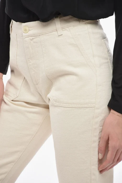 Hot Jeans Crop a Gamba Diritta Donna Jeans
