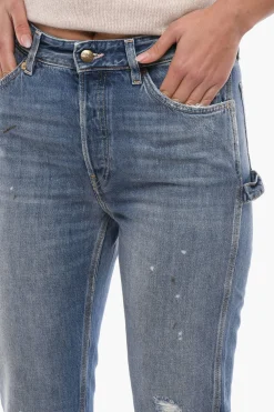 Online Jeans Crop ad Orlo Sfrangiato 16cm Donna Jeans