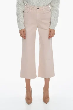 Best Jeans Crop THE ETTA a Gamba Ampia e Vita Alta 25cm Donna Jeans