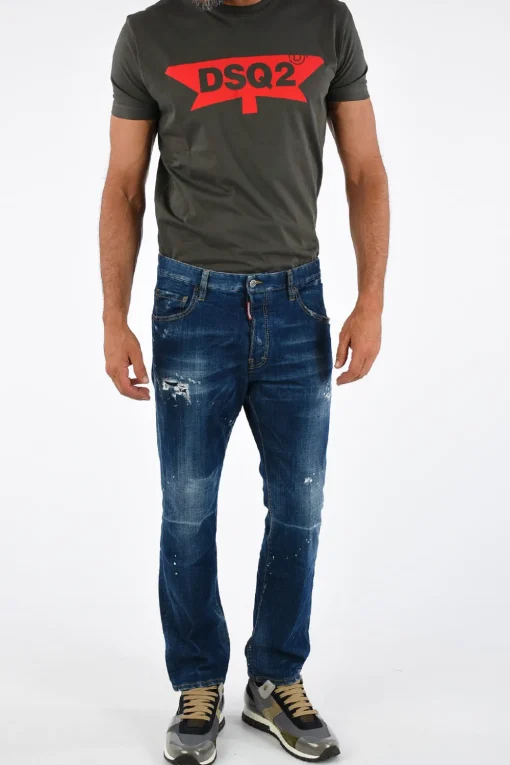 Jeans CROPPED FLARE in Denim Stretch 20cm>Dsquared2 Hot